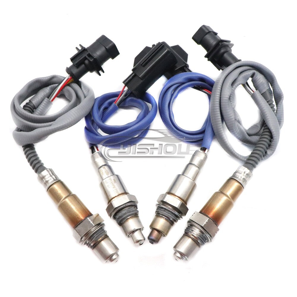 4-pack O2 oxygen sensors C2D24756 DX23-9G444-EA suitable for Jaguar F, XF, XJ 3.0L models.
