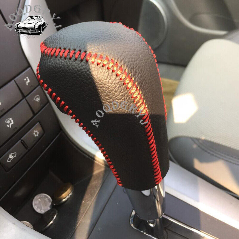 2x for Honda Accord 2008-2012 PU Leather Hand Brake Auto Gear Shift Knob Cover