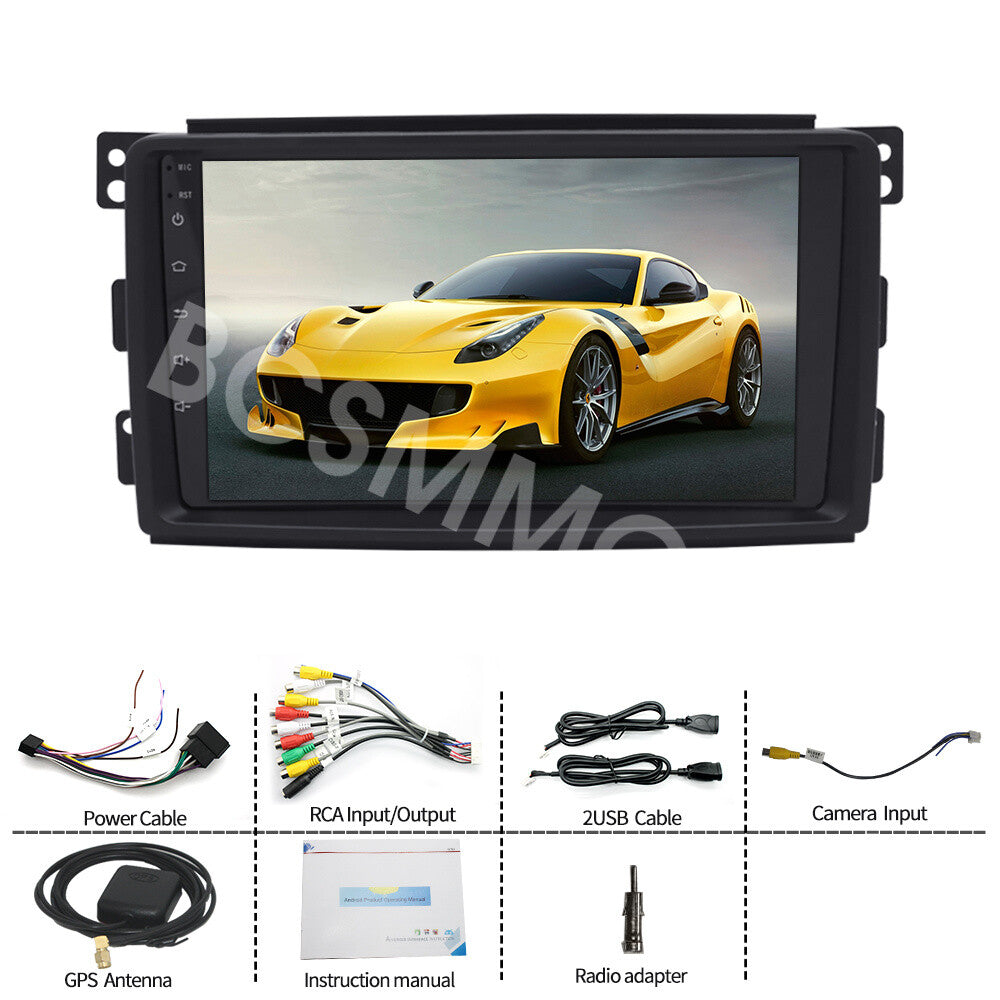 For Carplay Radio Stereo MP5 Player Fit for Mercedes Benz for Smart Fortwo 2005-2010