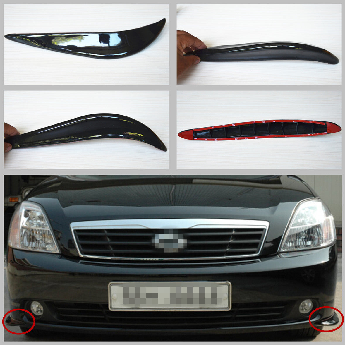 Car Bumper Anti-collision Cover Stickers Guard Black Streamline Protector Strip