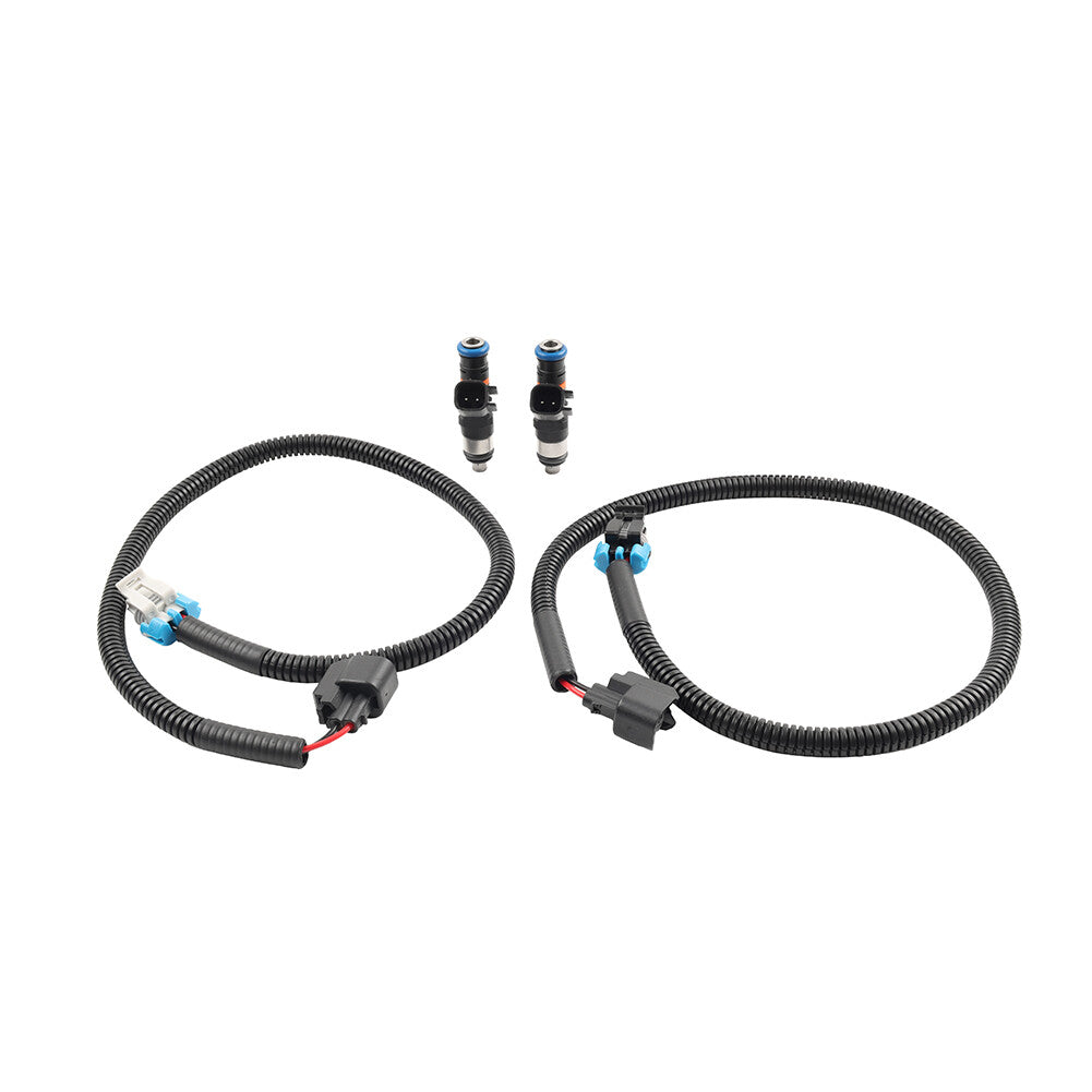 Fuel Injectors Set w/ Harness Fit for Polaris Ranger XP 800 Ranger 800 2011-2014