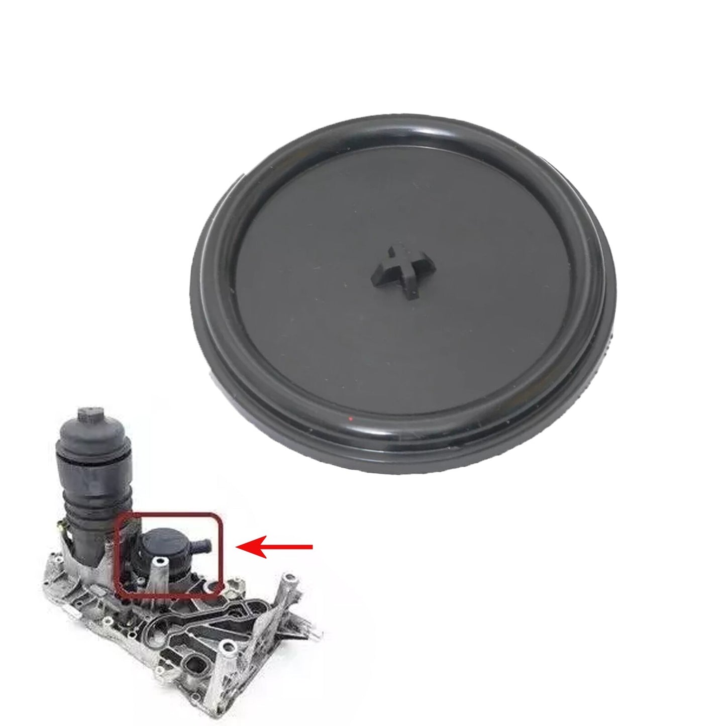 PCV Valve Oil Separator Breather Membrane Diaphragm for BenZ OM642 Diesel Engine