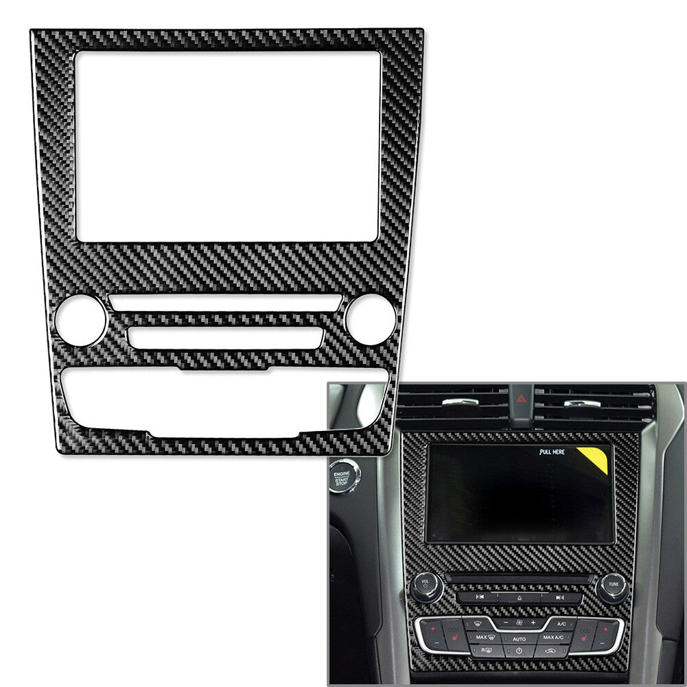 GPS-Navigationspanel-Abdeckung, passend f¨¹r for Ford Mondeo 13¨C19 Kohlefaser schwarz