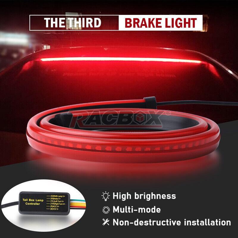 35 Car Truck LED Rear Windshield 3RD High Brake Stop Strip Tail Signal Flexible