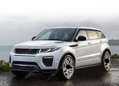 Black Window Vent Shades Sun Rain Guard for Land Rover for Range Rover Evoque 12-19