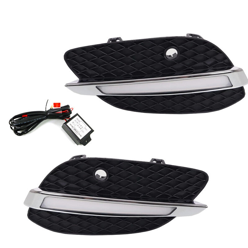 2Pcs Bumper Daytime Light Turn signal Fog Lamp for Mercedes-Benz GLC X205 15-16