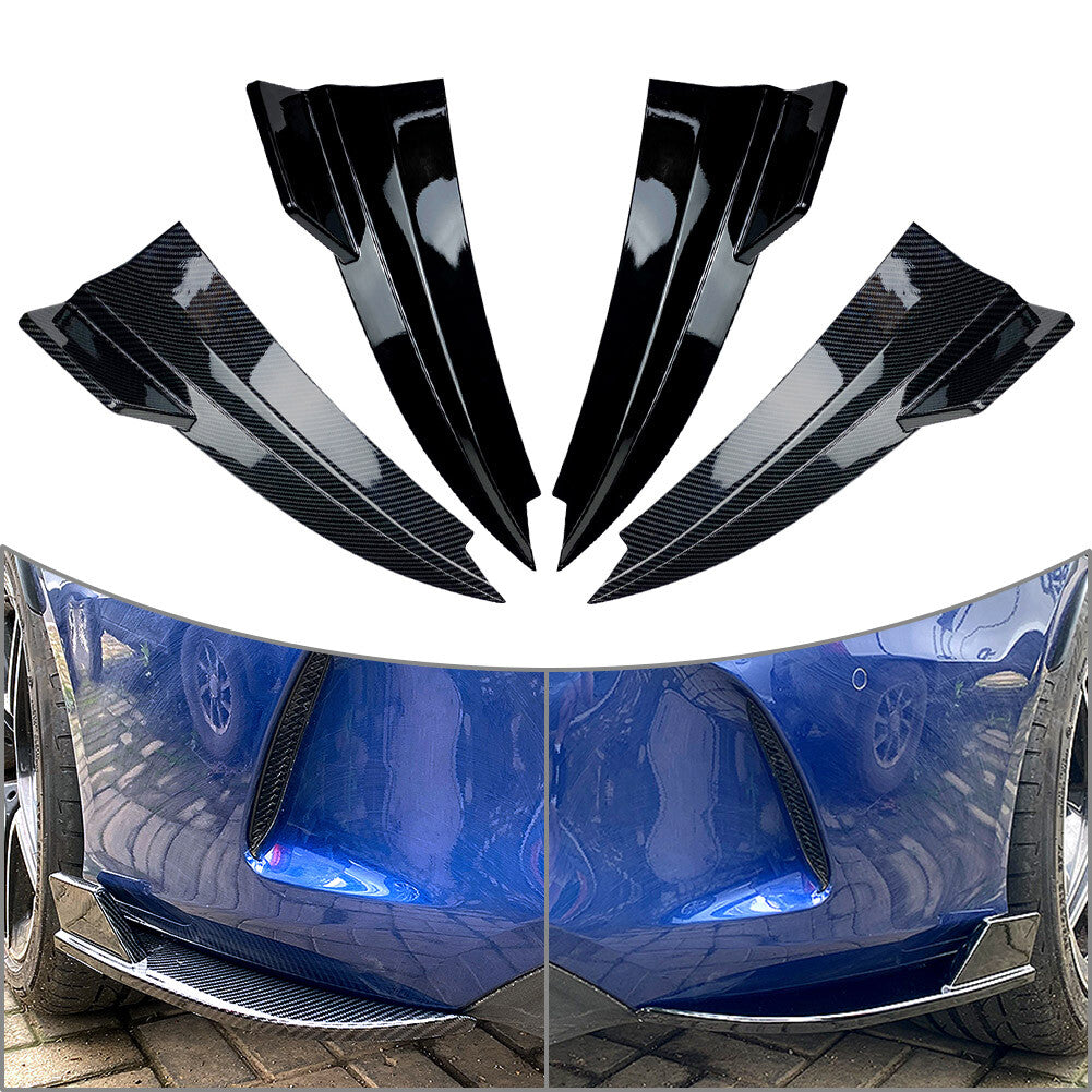 Rear Bumper Canard Splitter Side Vent Kit For 2015-2021 for Benz C-Class W205 Coupe