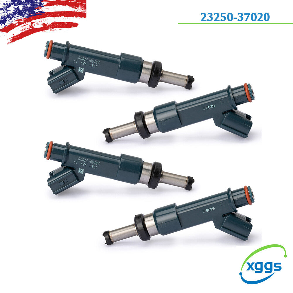 Set of 4 23250-37020 Fuel Injector For 2010-2015 for Toyota Prius for Lexus CT200h 1.8L