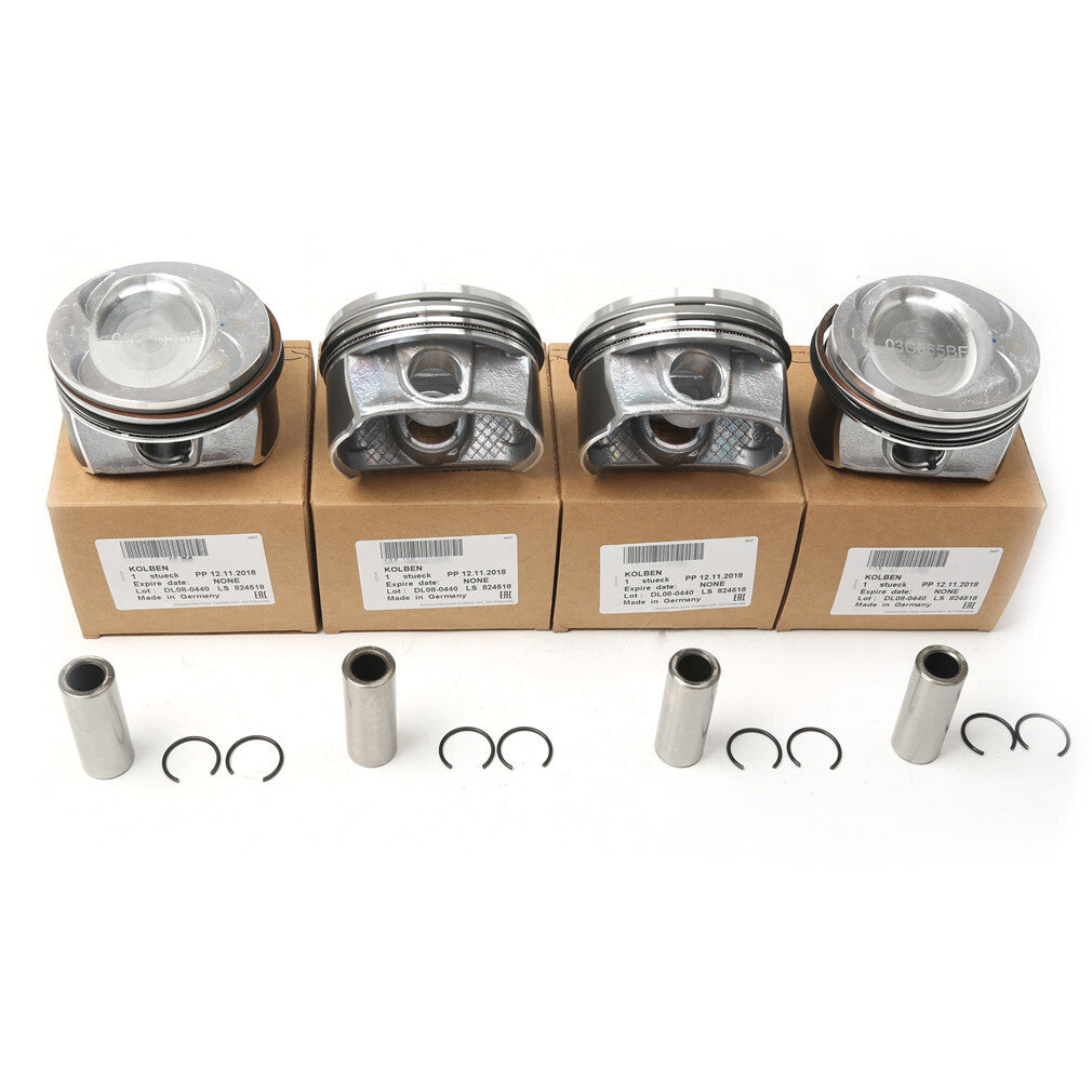 4x Pistons Rings Set 76.51mm OE for VW for Audi A1 for VW CC 1.4TFSI CAVD BLG CTH