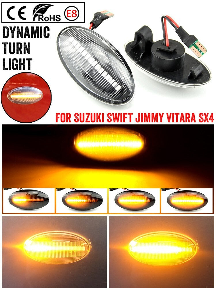 Dynamic Side Marker Turn Light for Suzuki Grand Vitara Splash for Swift for Jimny for Opel