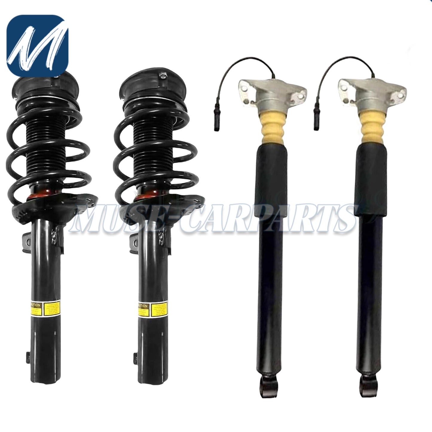 2X Front Shock Struts Assembly w/Electronic Fit for Lincoln MKS 3.5L 3.7L 2013-2016