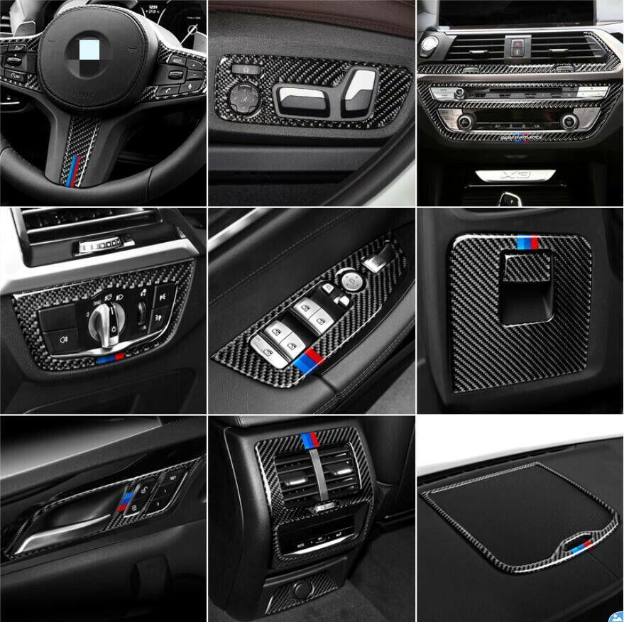 Real Carbon Fiber Car Interior kit Cover Trim 25X For BWM X3 X4 G01G02 G08 2018+