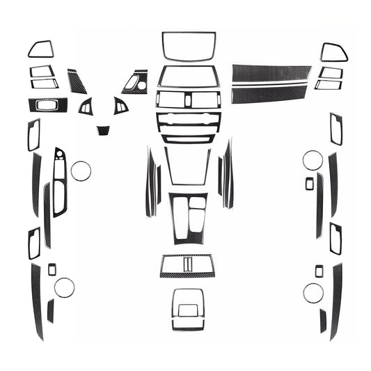 70Pcs Carbon Fiber Kits Full Interior Cover Trim For 2007-2013 for BMW X5 E70 X6 E71