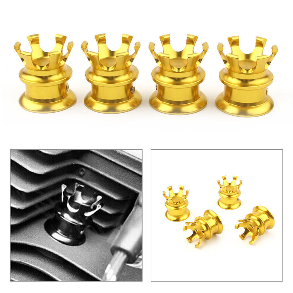 4PCS Engine Cover Trim Head Edge Bolt Screw Caps Fit for Sportster XL883 1200 cl