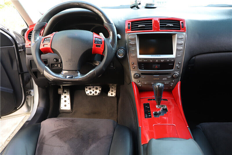 Middle Air Outlet Vent Cover Trim Inner 1PCS Fit for Lexus IS 2006-11 Bright Red