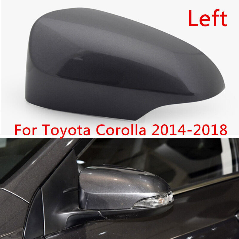 Gray Left Side Rearview Mirror Cap Cover Shell Fit for Toyota for Corolla 2014-2018