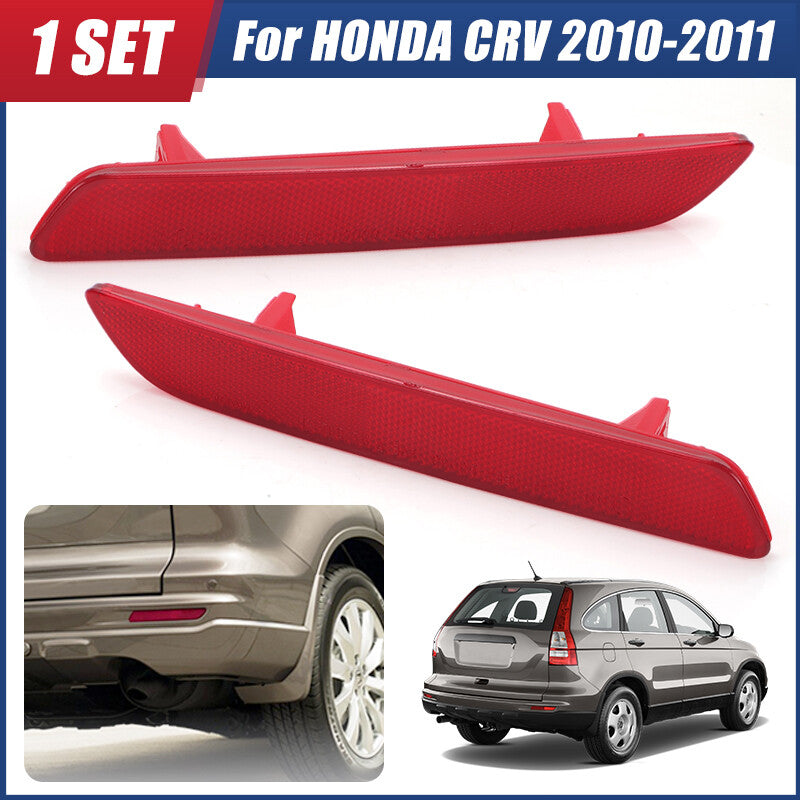 2pcs Rear Bumper Reflector Side Marker Light Cover For 2010 2011 for Honda CRV CR-V