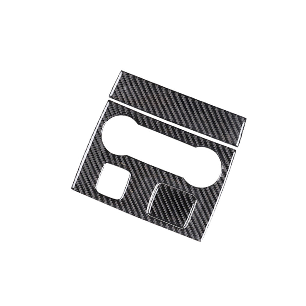3Pcs Carbon Fiber Rear Central Console Trim Panel for Ford Explorer 2011-2014
