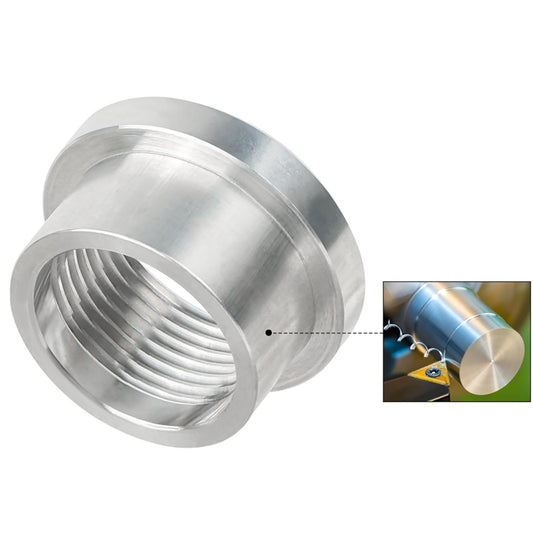 2Pcs Weld On Flange Fitting Bung Adapter 3/8 NPT Female Aluminum Accessories