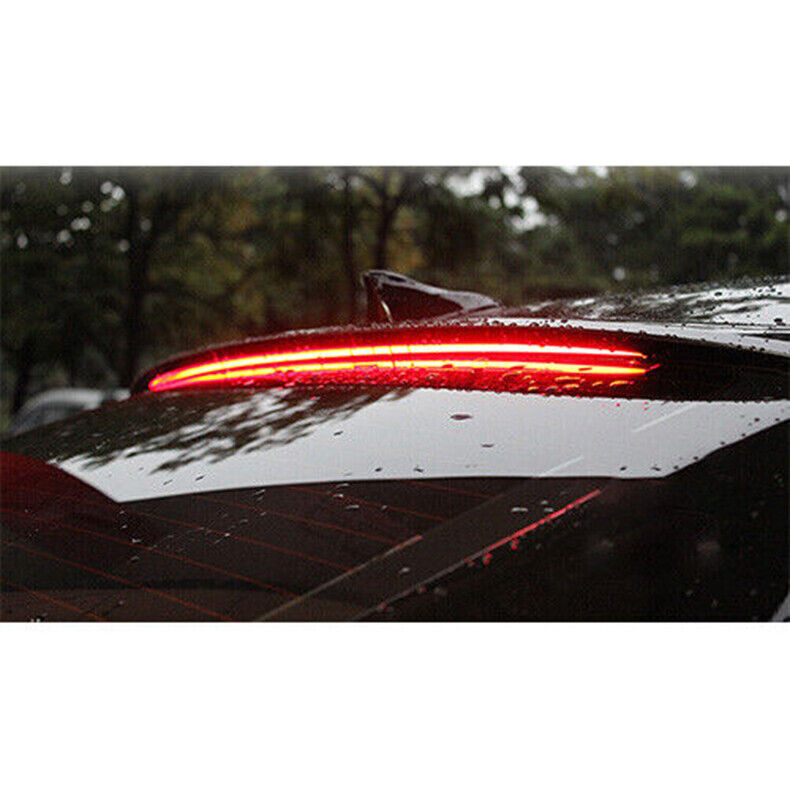 for Hyundai Sonata 2015-2019 W/LED Black Roof Spoiler Rear Window Splitter Wing