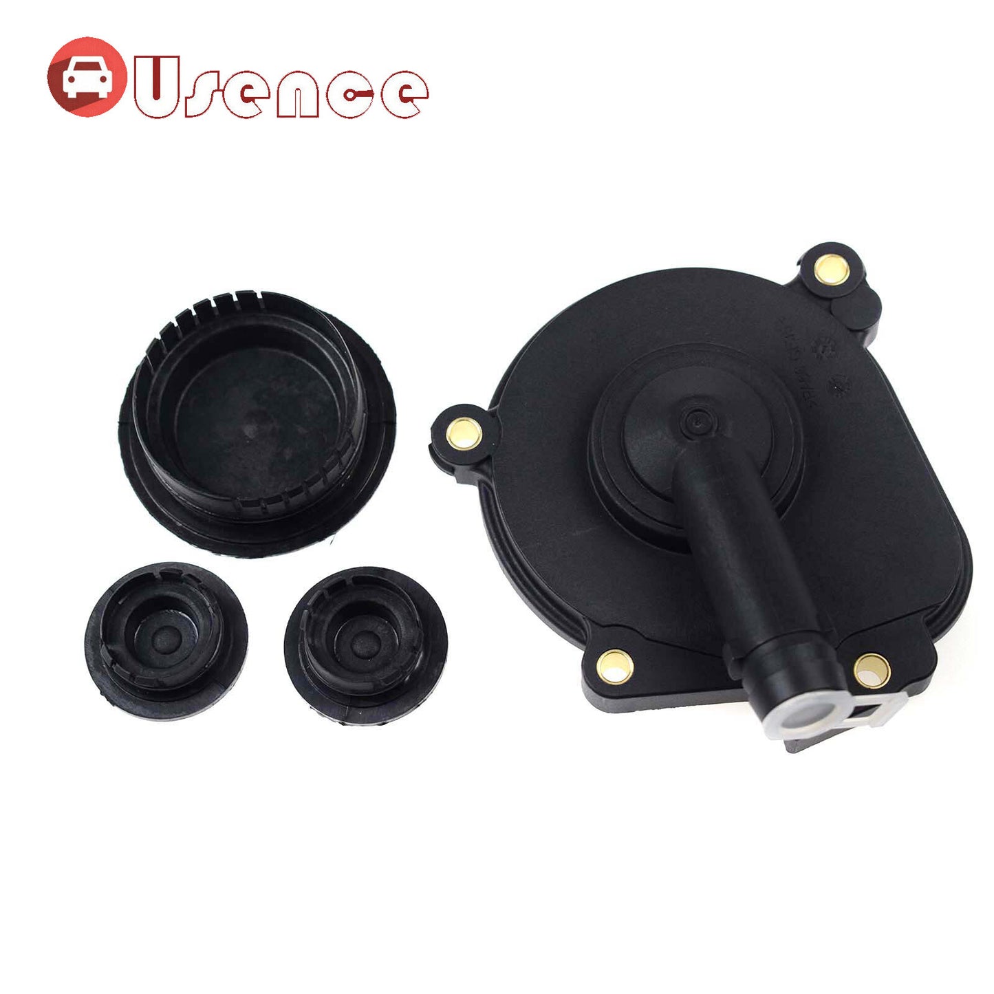 Pack of 4 Engine Oil Separator Cover  Camshaft Cap Set Black for Mercedes-Benz