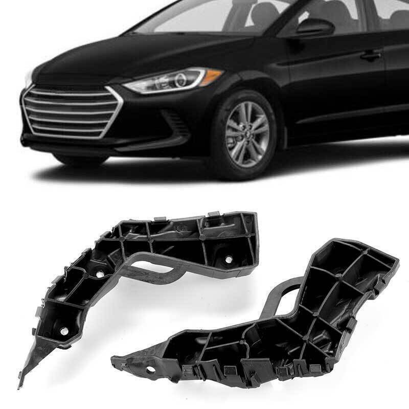 Front Bumper Retainers Brackets Right+Left for 2017-2018 for Hyundai for Elantra Sedan