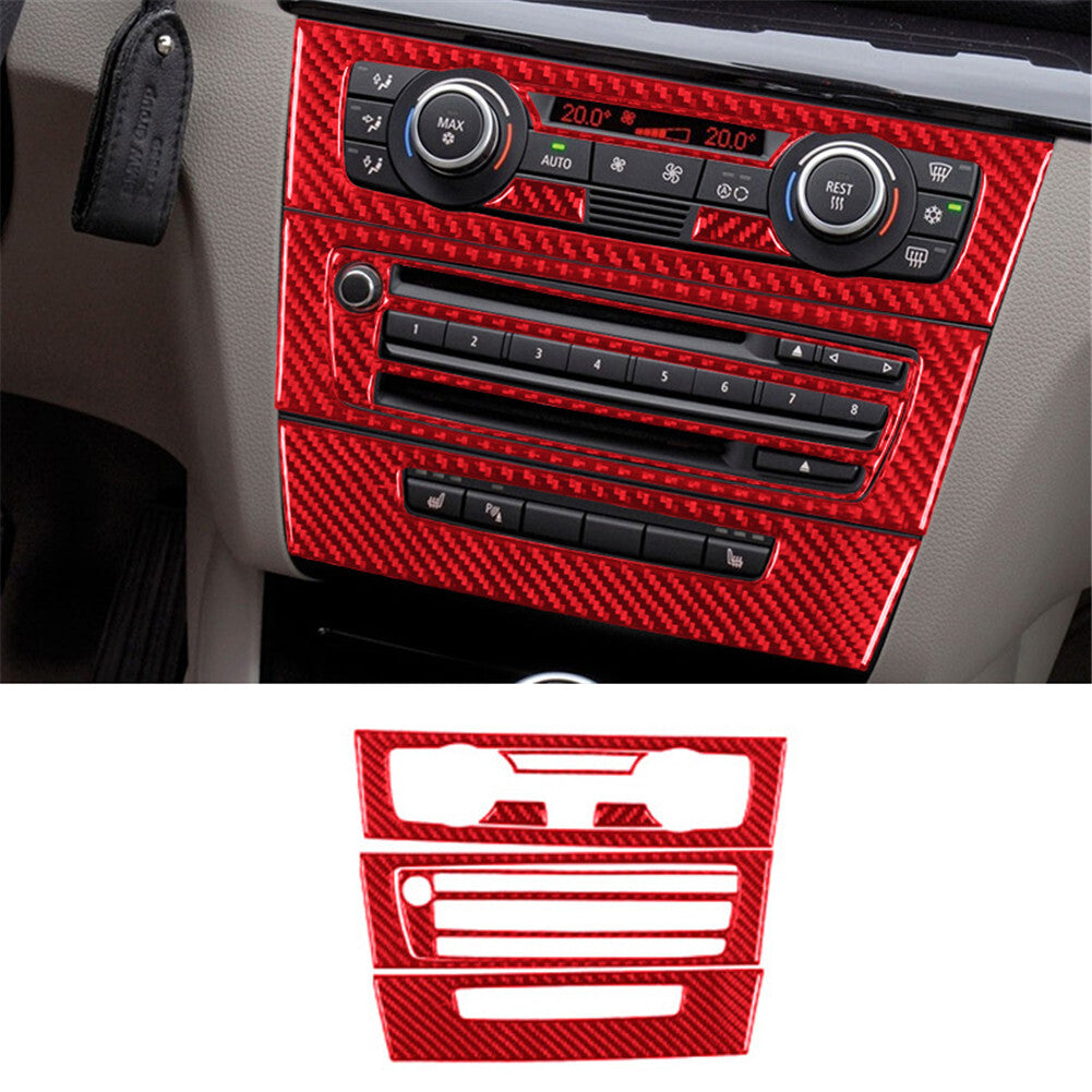 Central Control Trim Cover B for BMW 1 Series Convertible E82/E88 2008-2013 Red