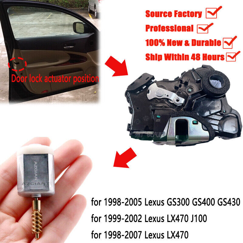 69030-60081 / 69790-60070 2X Door Lock Actuator Motors for Lexus LX470 (1998-2007)