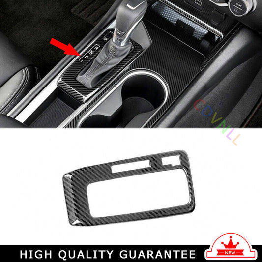 Console Gear Shift Frame Cover Fit for Nissan Altima 2019-22 Steel Carbon Fiber