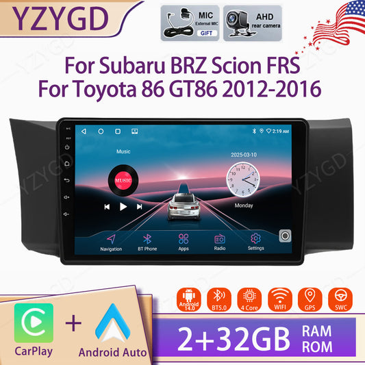 Carplay Car Radio for Subaru BRZ for Scion FRS for Toyota 86 GT86 2012-2016 GPS Navi