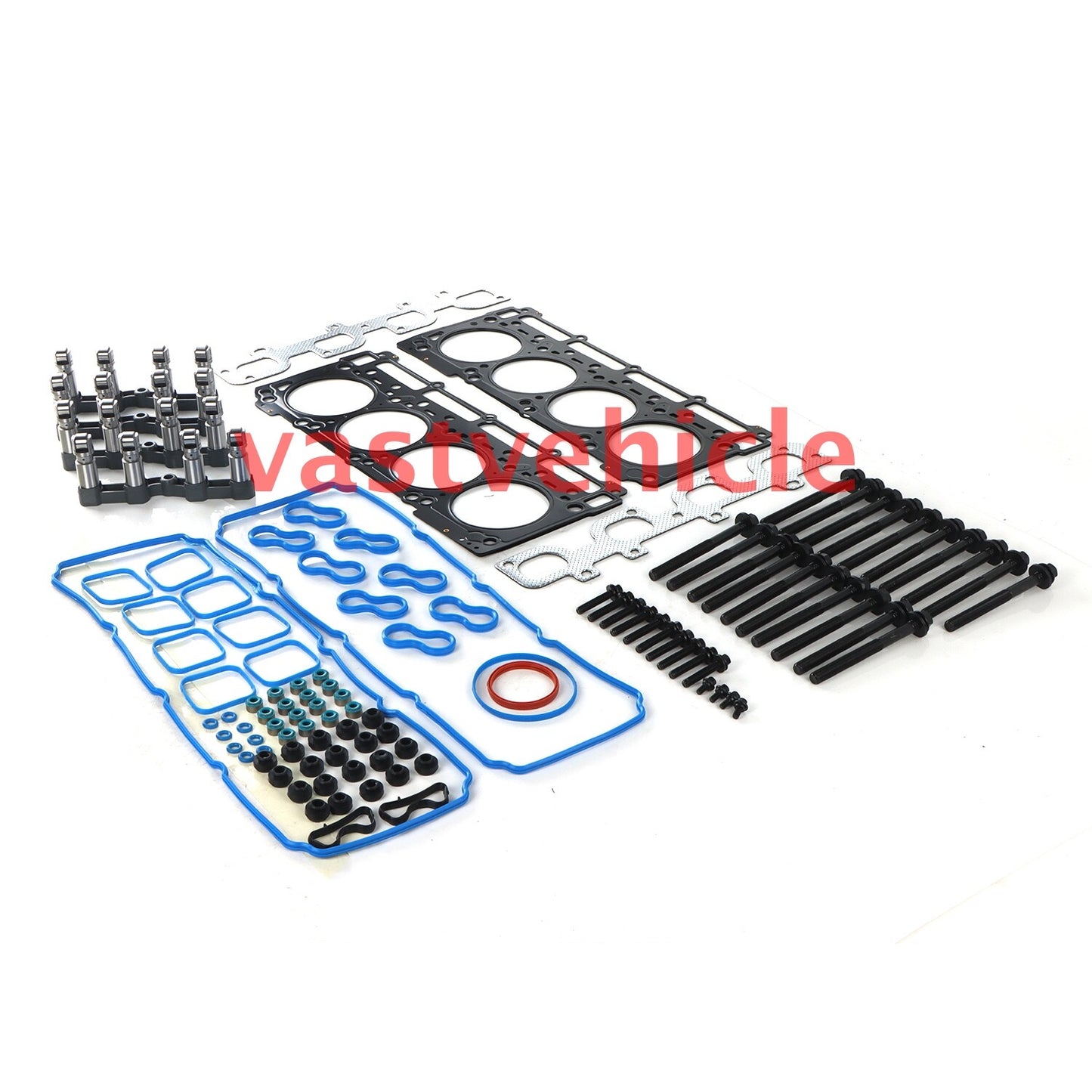 for 11-15 for Chrysler 300 for Dodge for Jeep 6.4L NON MDS Lifters Kit w/Head Gaskets Bolts