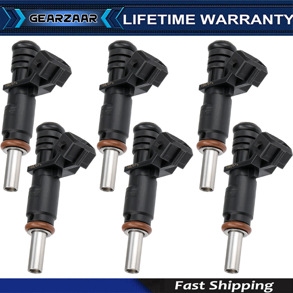 6pc Fuel Injector 7531634 for BMW 328i 330i 525i 528i 530i X3 X5 Z4 13537531634