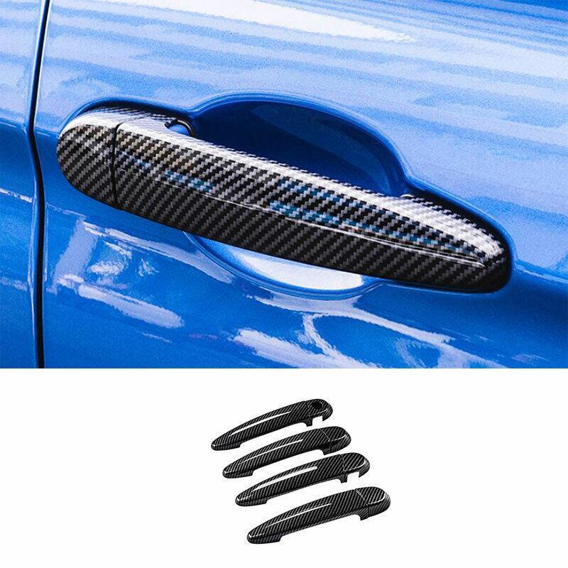for BMW F30 F35 2013-2018 2019 ABS Carbon Fiber Outside Door Handle Cover Trim