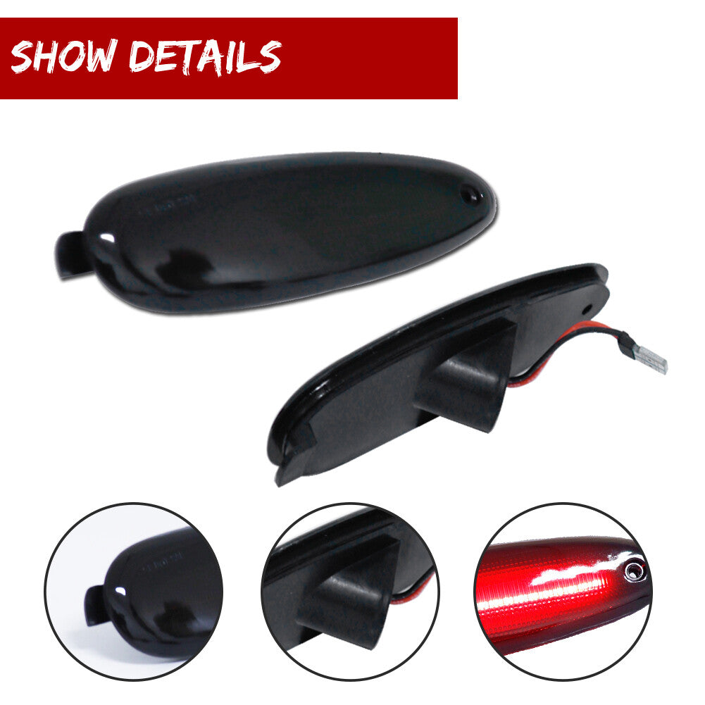 Smoke-red LED rear marker lights suitable for 96-99 for Ford Taurus and for Mercury Sable.