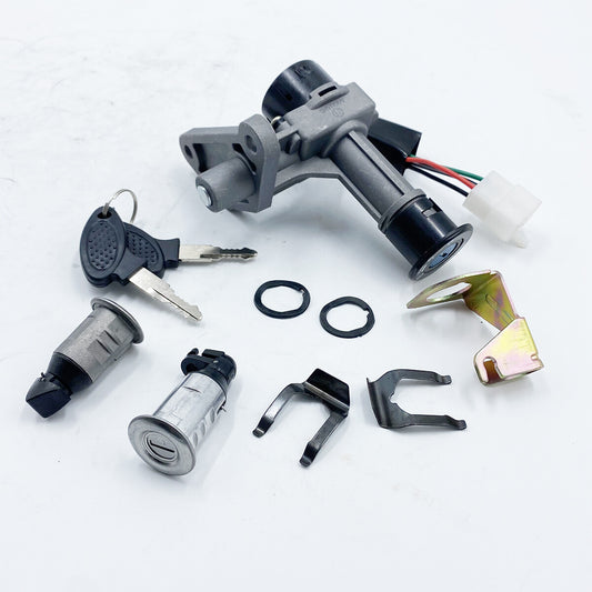 4Pin Ignition Key Switch Set for Gas Scooter 50cc 150cc 139QMB GY6 Chinese Moped