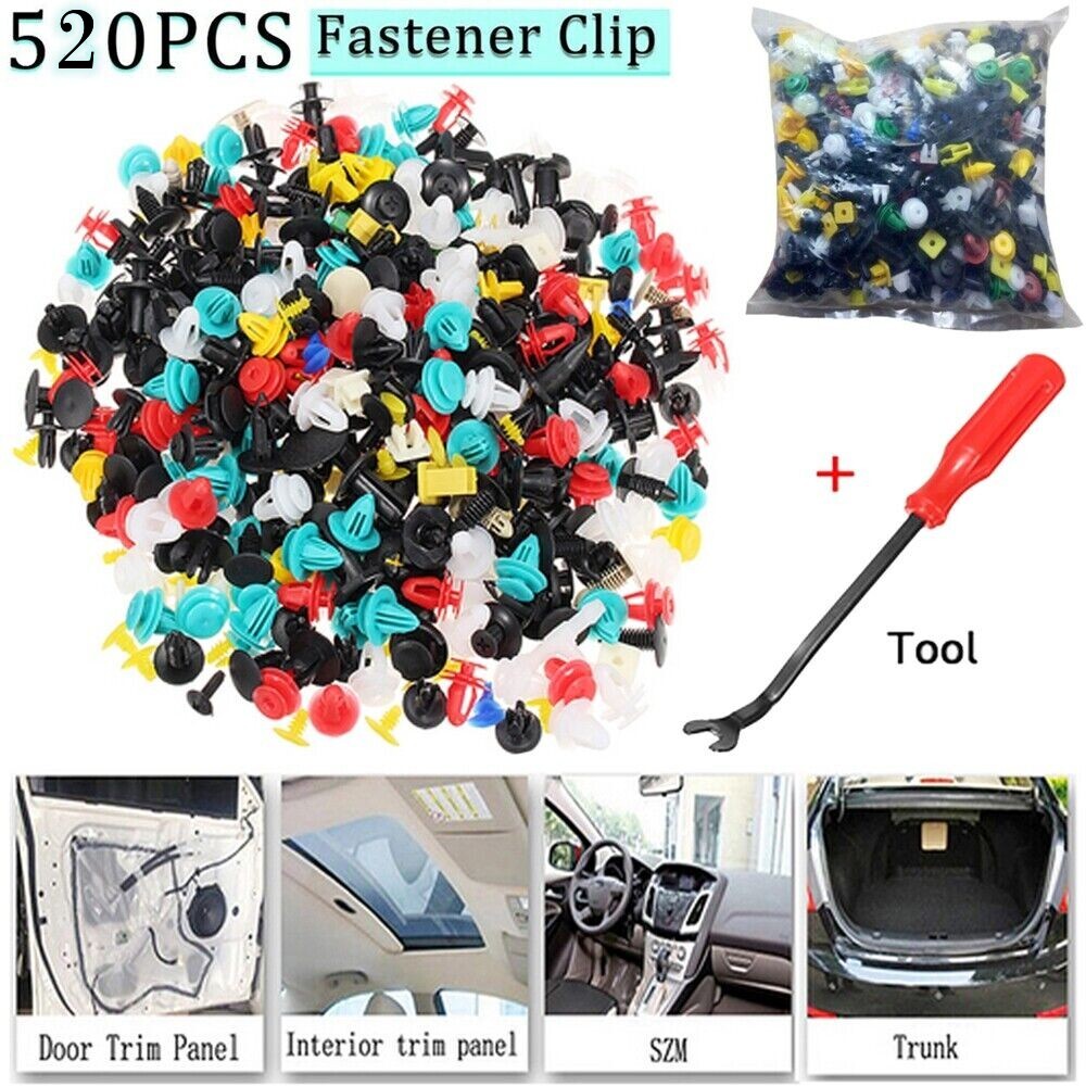 520 Clamp Car Body Plastic Promotional Rivet Decoration Molding Fastener Screwdriver Kit