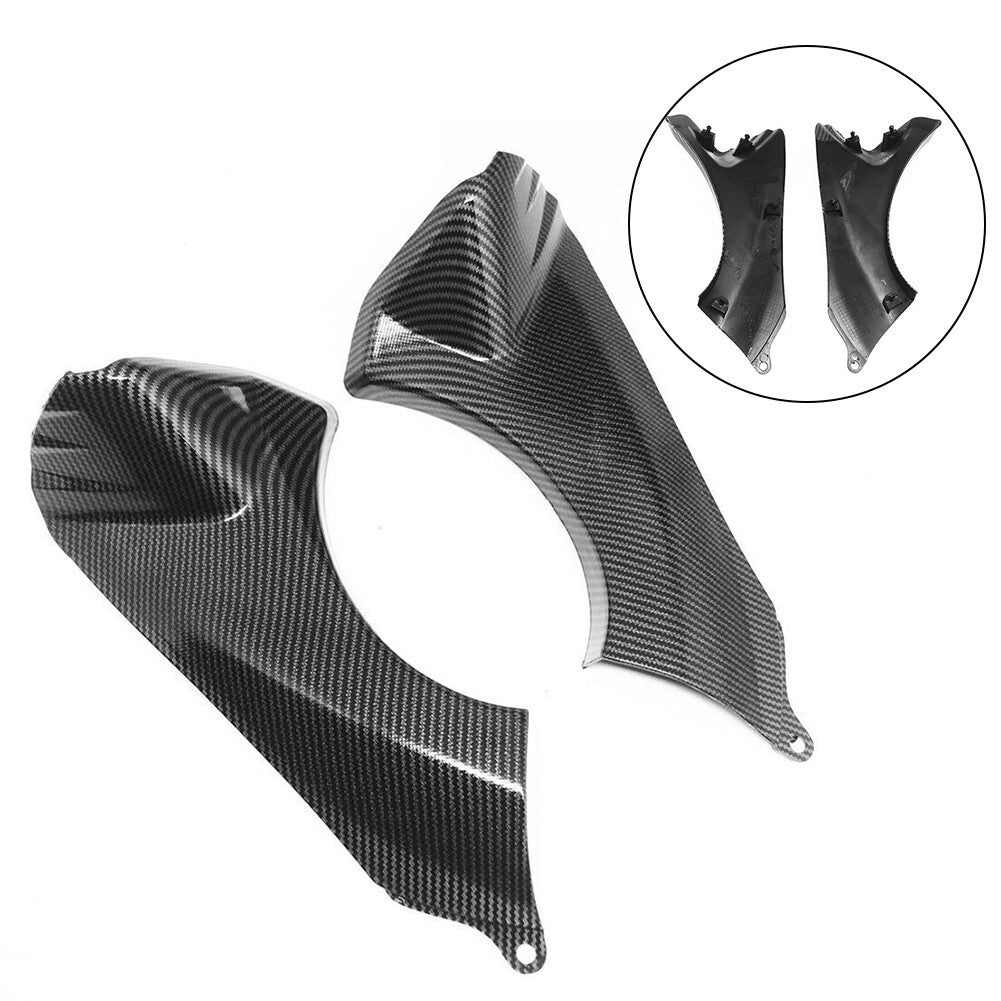 2pc Carbon Fiber Front Dash Air Duct Intake Fairing For ZX-6R 2007 2008