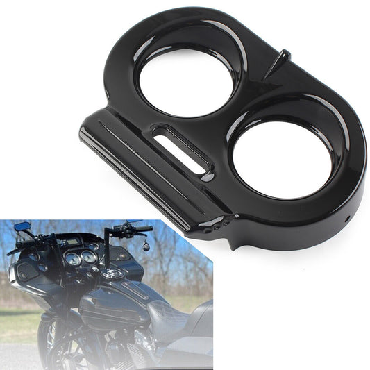 Gauge Cover Nacelle Housing Fairing Fit for Harley Road Glide FLTRX FLTRU Black