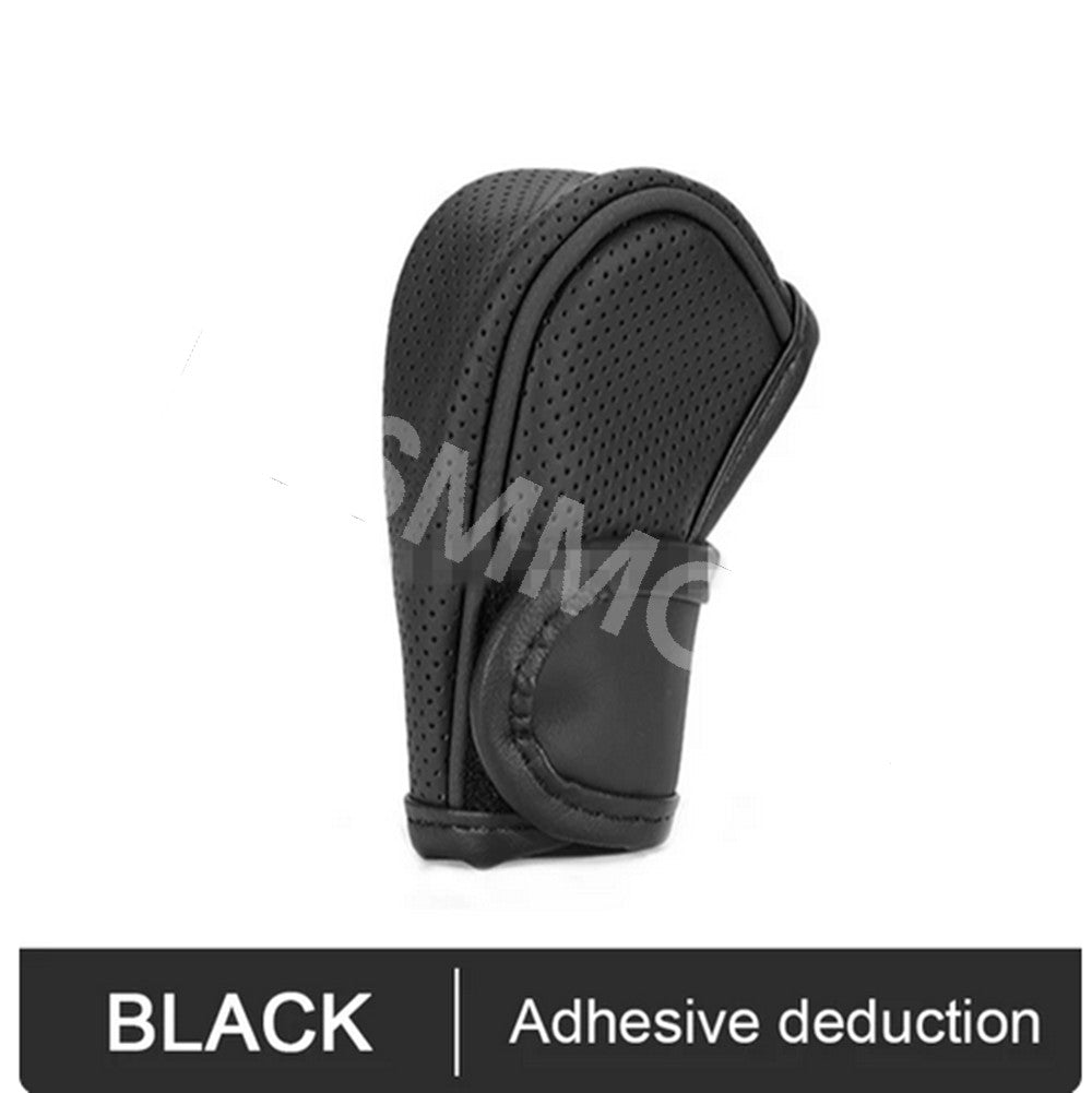 Shift Lever Knob Cover Car Leather Gear Shift Cap Protector Trim Accessories