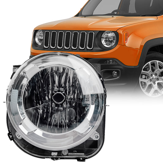 For 2015-2018 for Jeep Renegade Projector Headlight Headlamp Halogen Driver Side LH