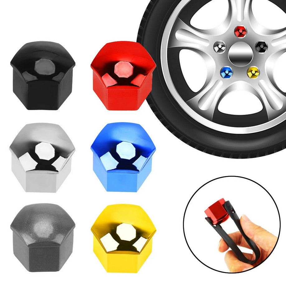 Car wheel nut cover, hub bolt protection cover, bolt rust prevention black, suitable for Nissan .
