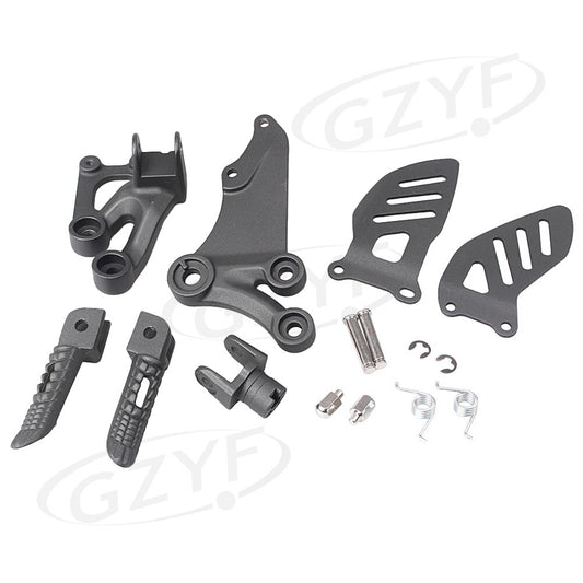 Black Rearsets Footpeg Footrest for Suzuki GSXR600 GSXR750 2006-2010(Front)