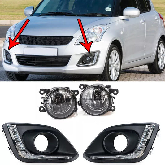 for Suzuki for Swift 2014 2015 2016 LED Front Bumper Driving Running Lamp Fog Light