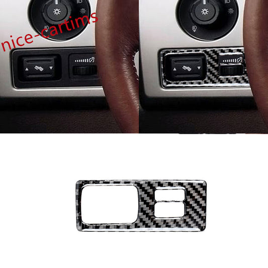 Carbon Fiber Interior Light Control Switch Panel Cover for Ford F150 2009-2014 B