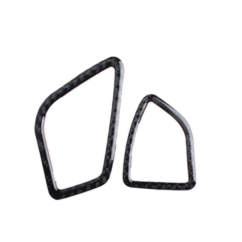 2PCS carbon fiber ventilation outlet console trim for BMW 3 Series F30 F34