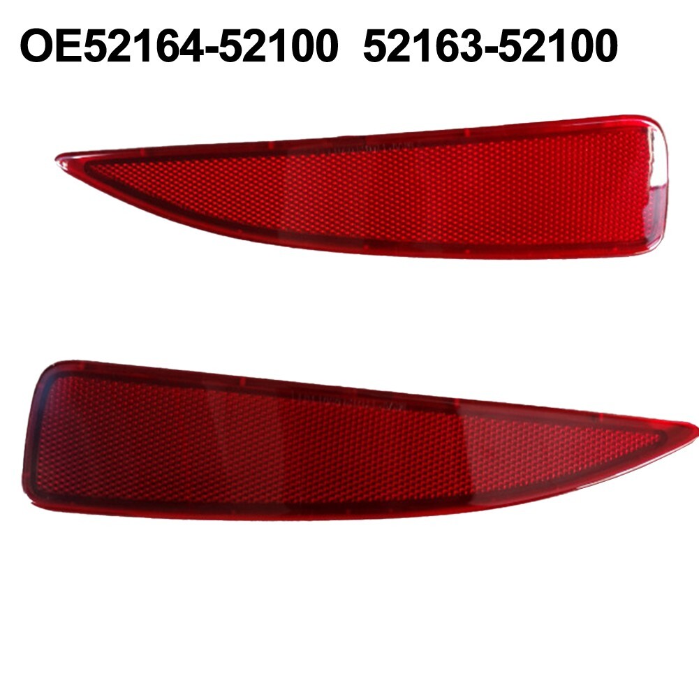 2 Pcs Rear Bumper Reflector Marker Fit For Yaris 2012 2013 2014 Left Right RED