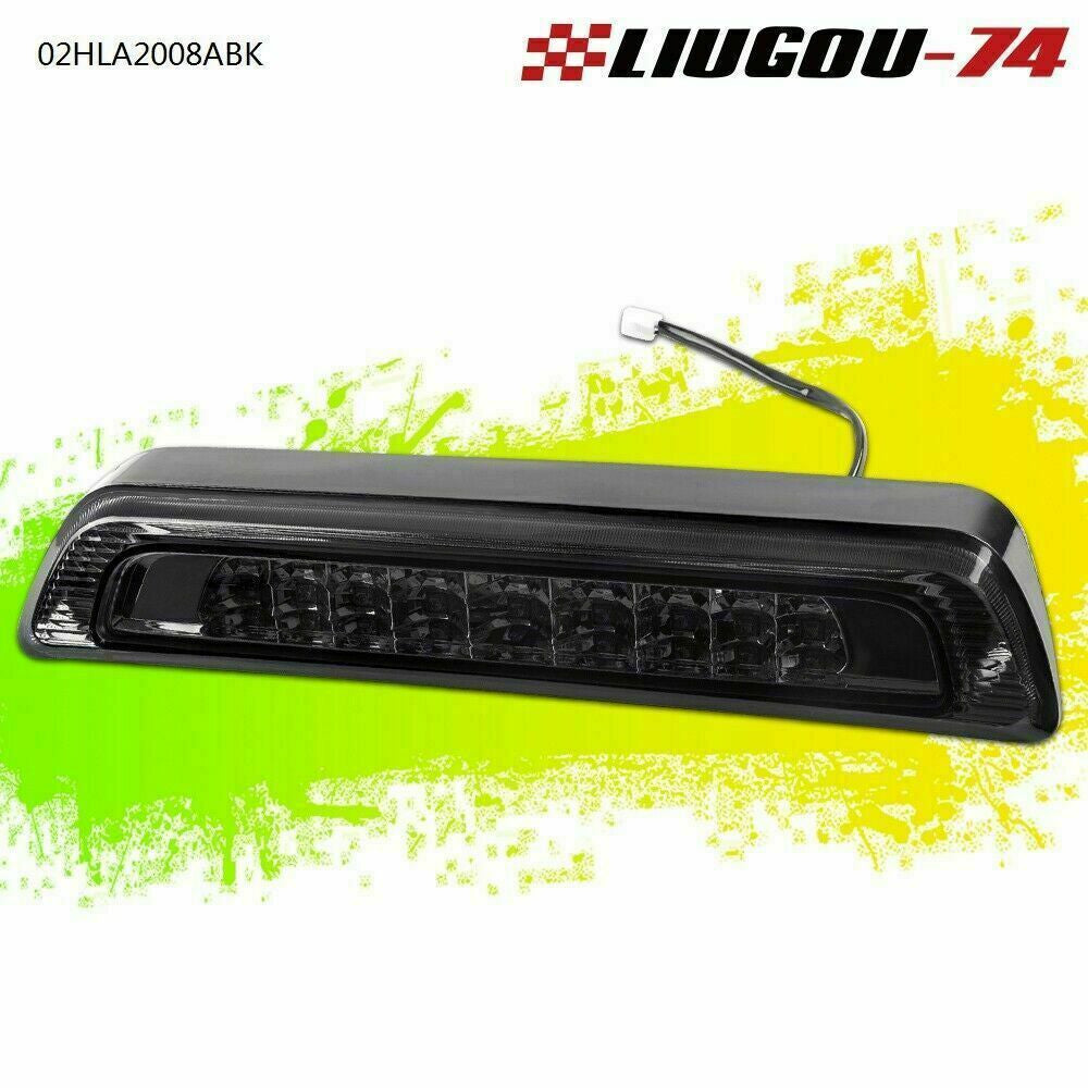 Suitable for Toyota Tundra V8 2007-16, rear LED third brake taillight and cargo light in black.