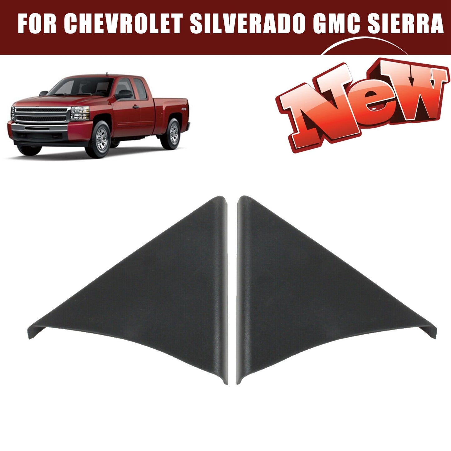 Fits for Chevrolet Silverado for GMC for Sierra Front Door Upper Trim Panel Left  Right