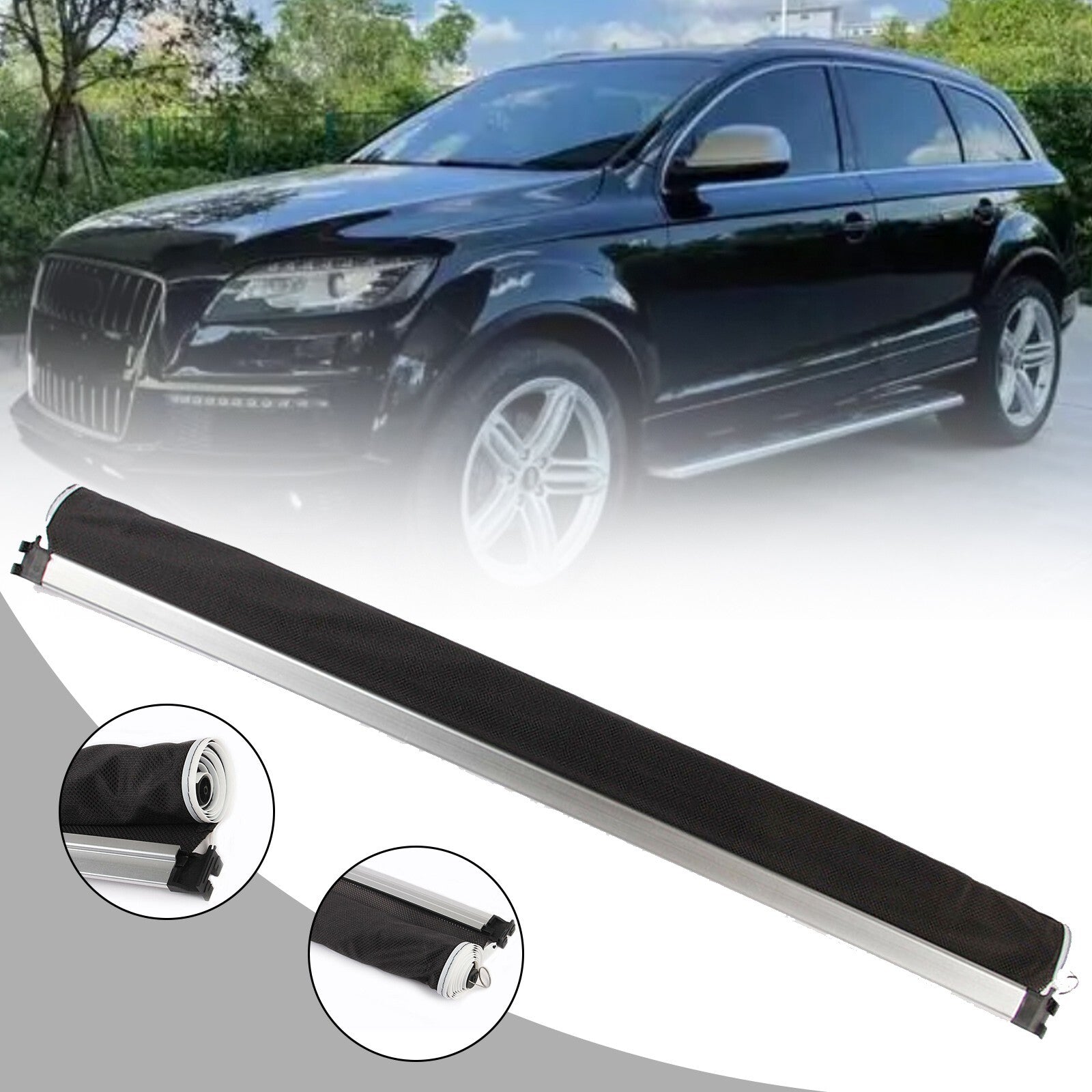 Black Sunroof Cover Assembly Front End for AUDI Q7 2007-2015 4L0877307D5L9