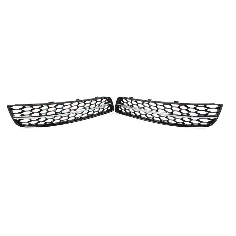 2x Front Bumper Honeycomb Fog Light Grille Cover for Audi A3 8P 2009-2013